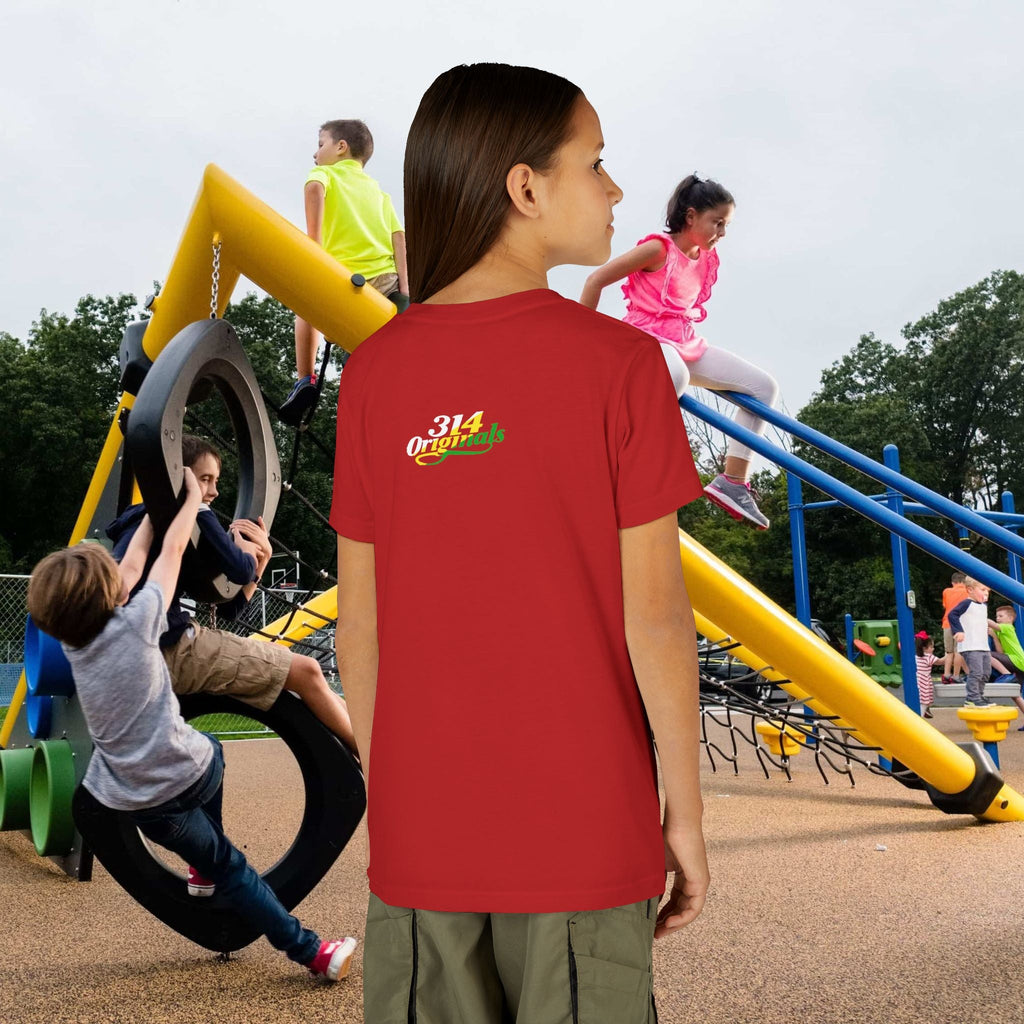 Girl's "Favorite Kid" Retro Yellow & Green Graphic T-Shirt - 314 Originals