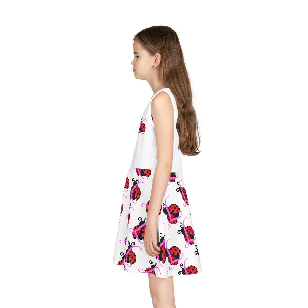 Girls' Ladybug Print Sundress — Cute Sleeveless Summer Dress for Kids - 314 Originals