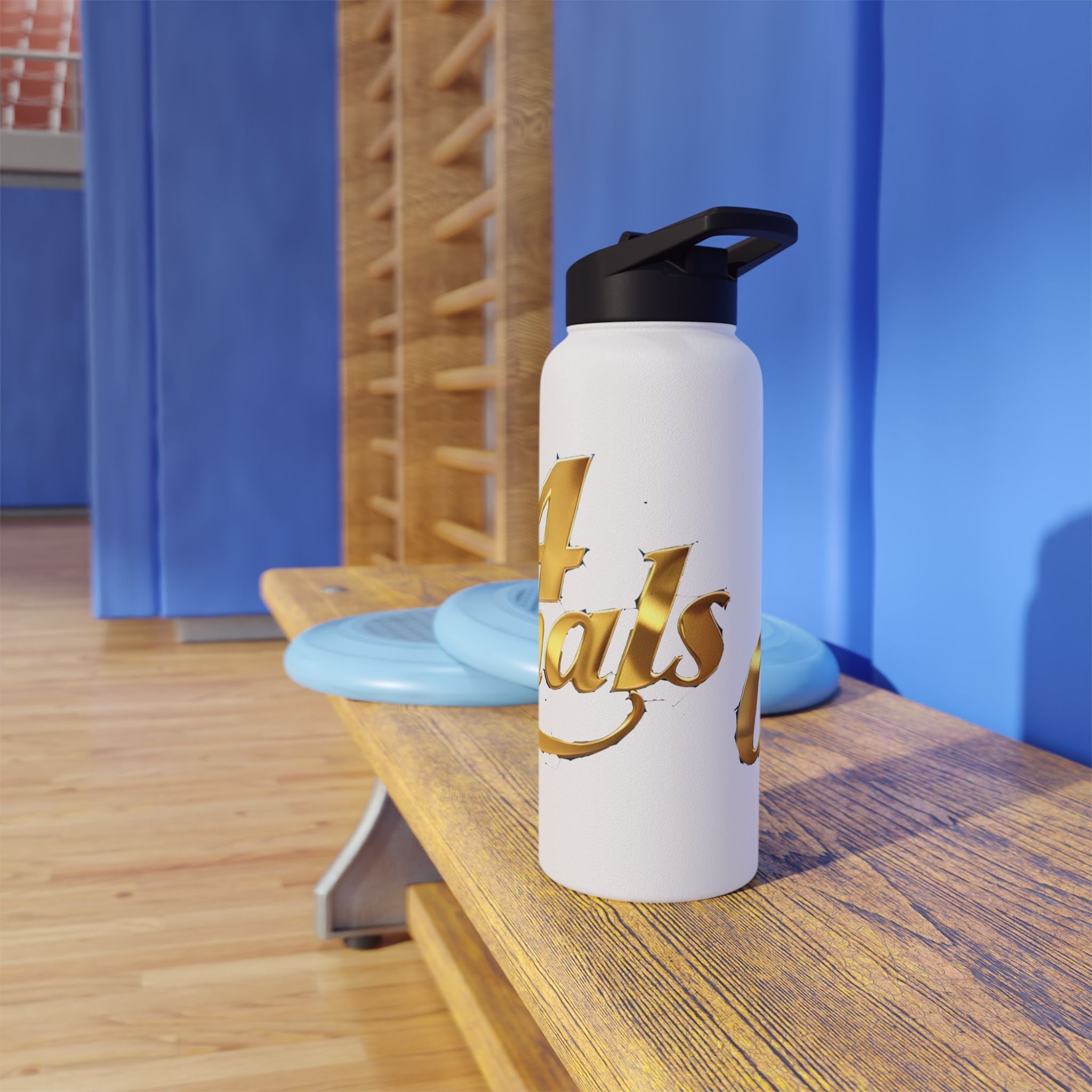 Gold Script Stainless Steel Water Bottle - 314 Originals