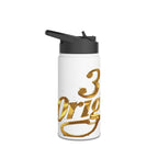 Gold Script Stainless Steel Water Bottle - 314 Originals