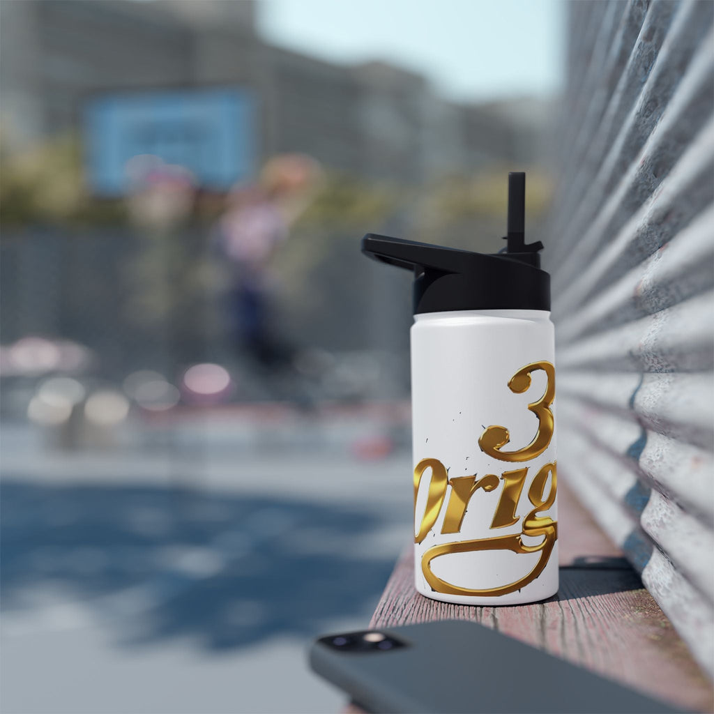 Gold Script Stainless Steel Water Bottle - 314 Originals