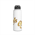 Gold Script Stainless Steel Water Bottle - 314 Originals
