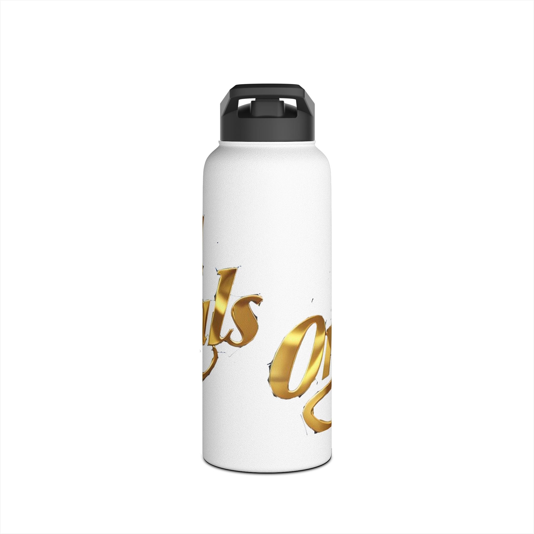 Gold Script Stainless Steel Water Bottle - 314 Originals