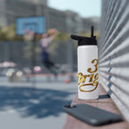 Gold Script Stainless Steel Water Bottle - 314 Originals