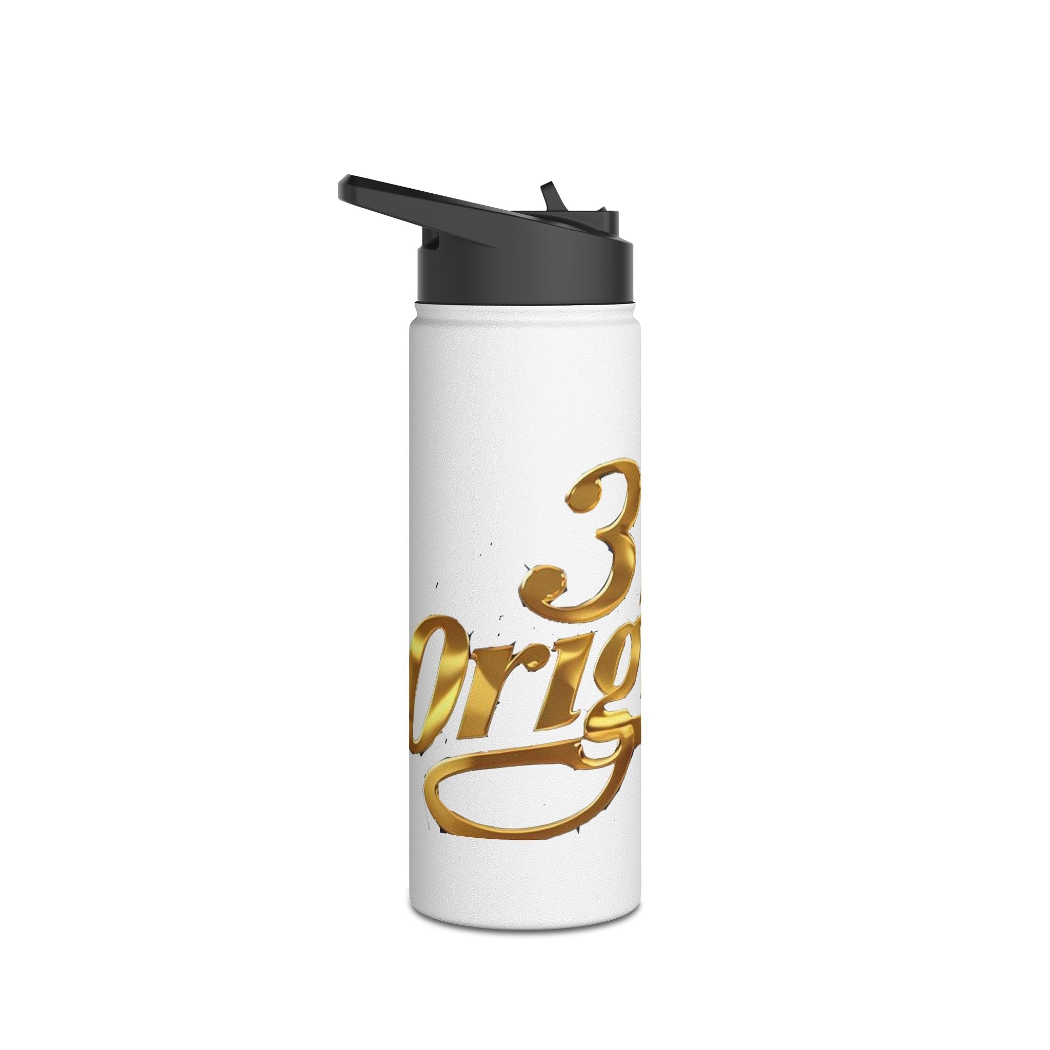 Gold Script Stainless Steel Water Bottle - 314 Originals