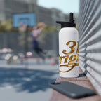 Gold Script Stainless Steel Water Bottle - 314 Originals