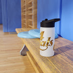 Gold Script Stainless Steel Water Bottle - 314 Originals