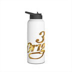 Gold Script Stainless Steel Water Bottle - 314 Originals