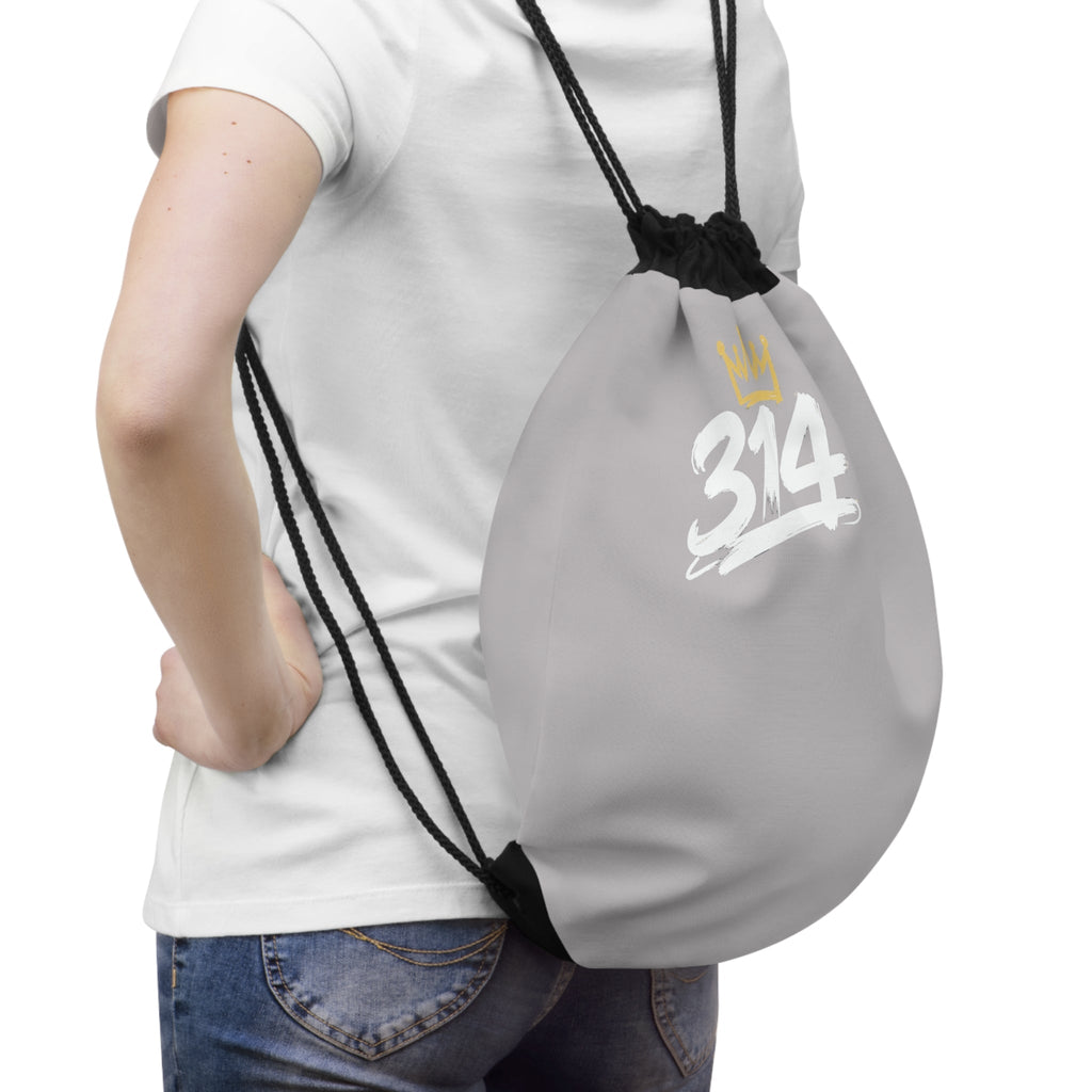 Gray 314 Crown Drawstring Gym Sack - 314 Originals
