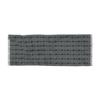 Grey Knit Scarf with Subtle Repeating Pattern — Lightweight Everyday Accessory - 314 Originals