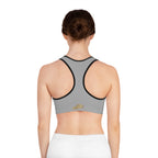 Grey Sports Bra — "Originals" Pink Script Athletic Crop Top - 314 Originals