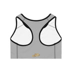 Grey Sports Bra — "Originals" Pink Script Athletic Crop Top - 314 Originals
