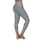 Grey Yoga Leggings — High-Waisted Leggings with White “Originals” Side Script - 314 Originals