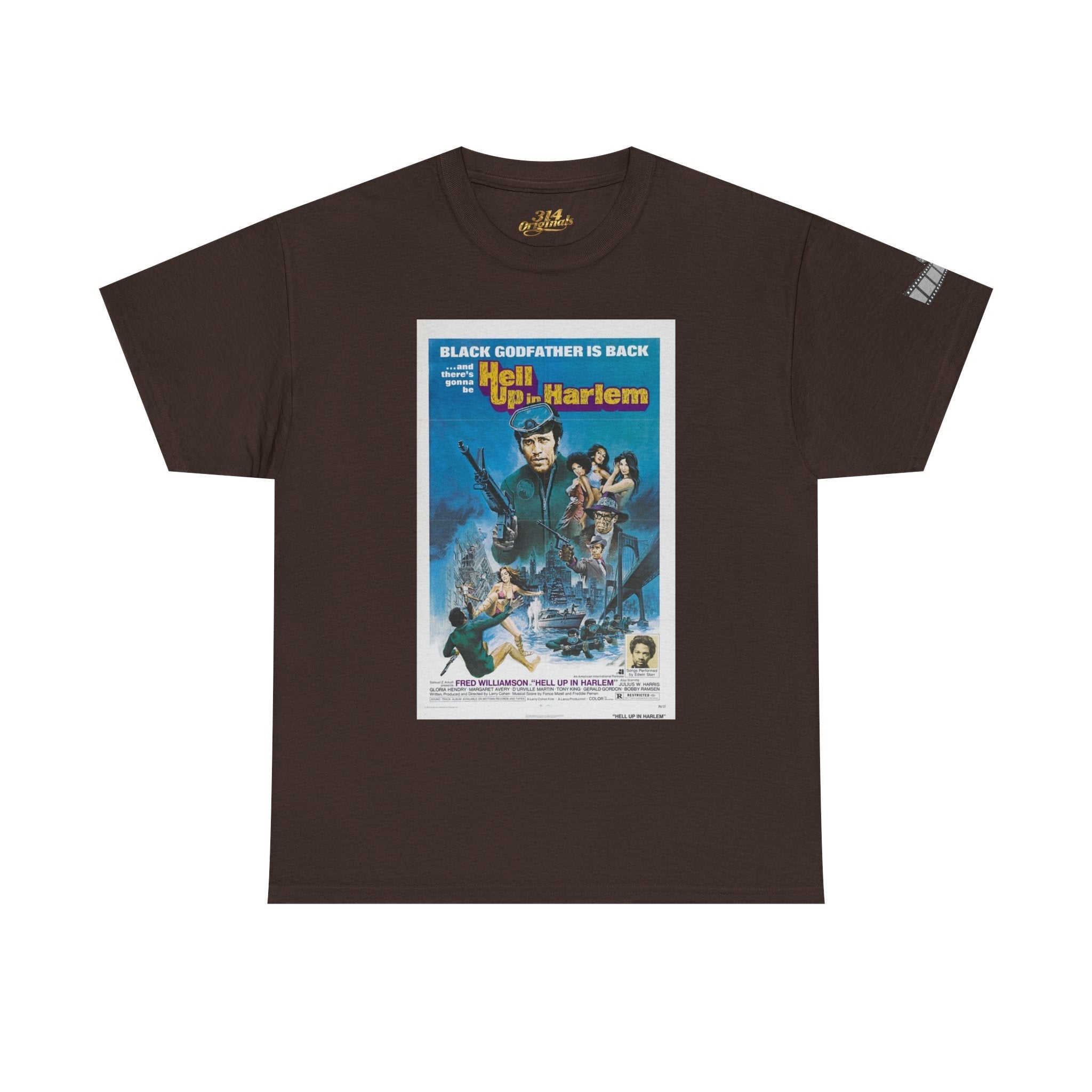 'Hell Up in Harlem' Retro Blaxploitation Graphic Tee - 314 Originals