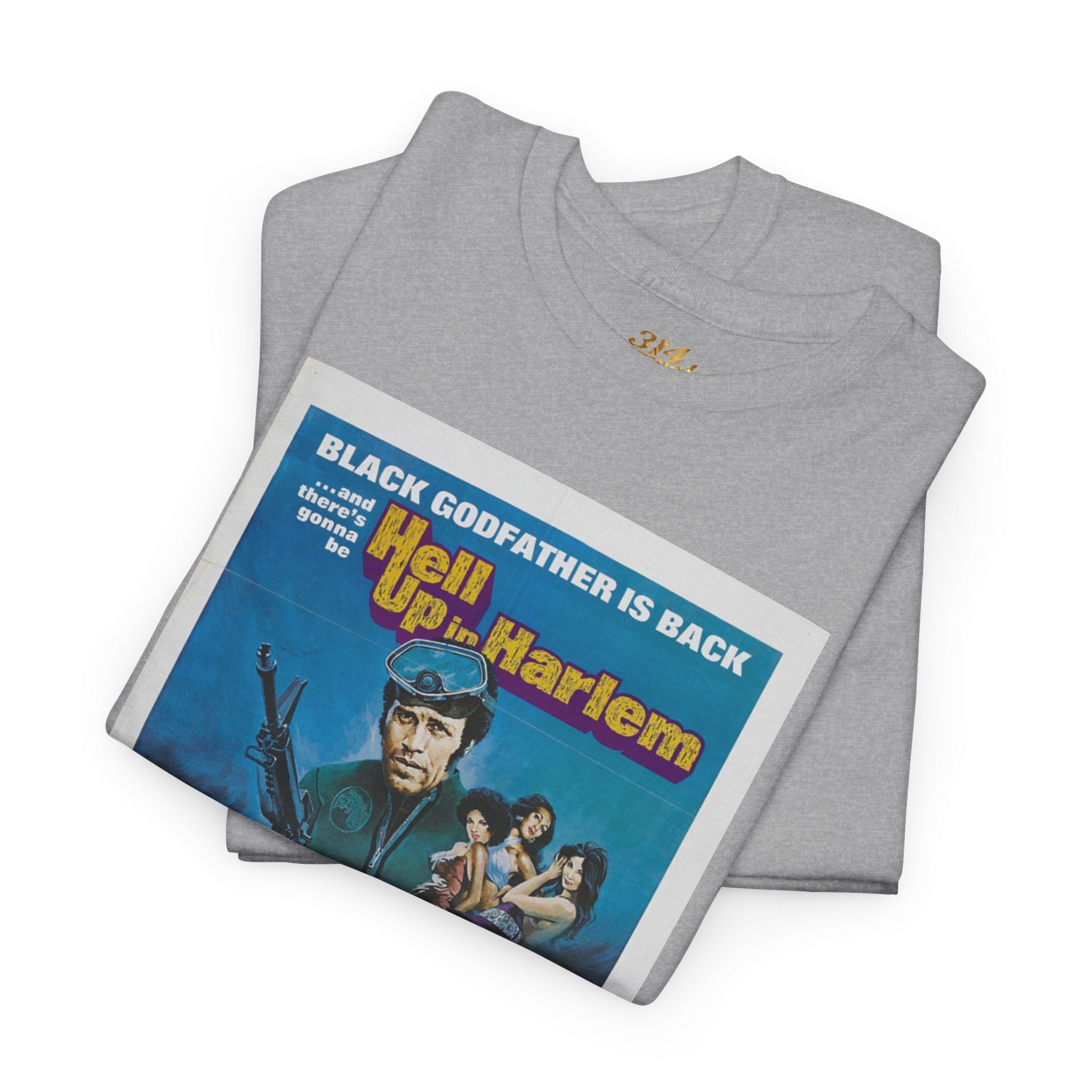 'Hell Up in Harlem' Retro Blaxploitation Graphic Tee - 314 Originals