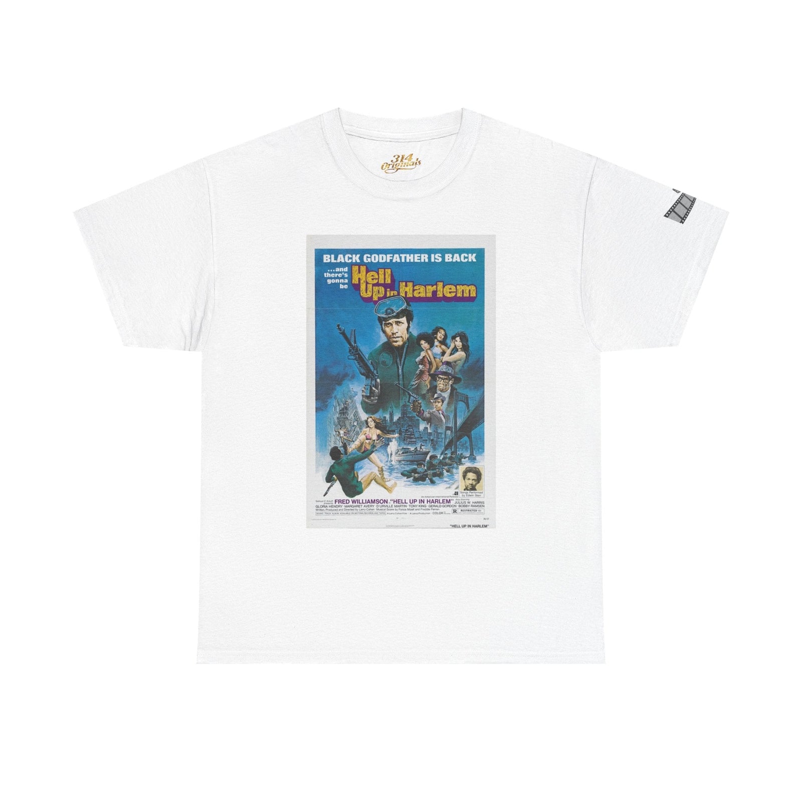 'Hell Up in Harlem' Retro Blaxploitation Graphic Tee - 314 Originals