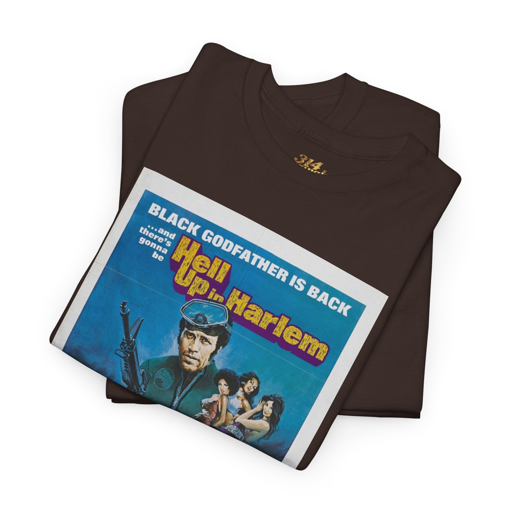 'Hell Up in Harlem' Retro Blaxploitation Graphic Tee - 314 Originals