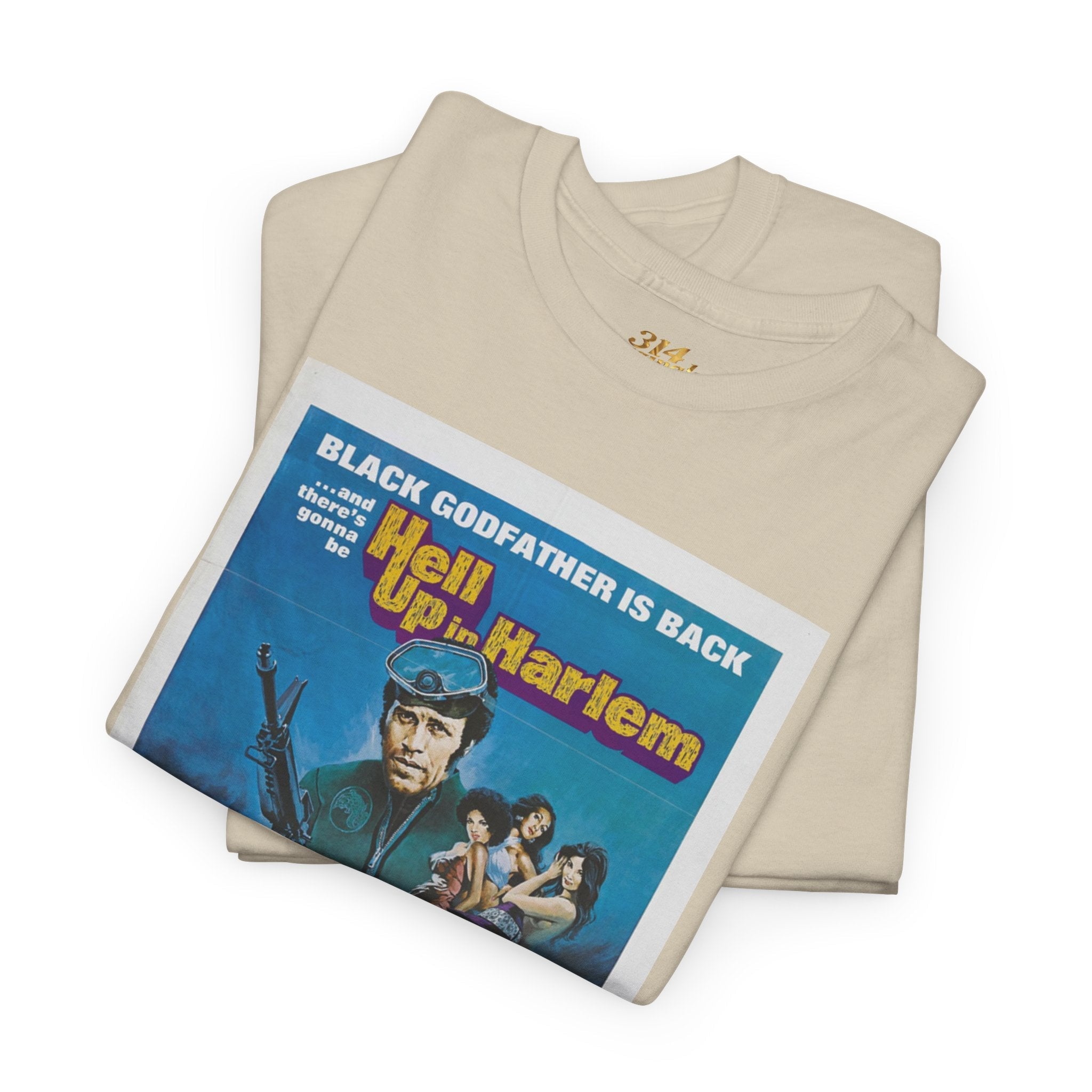 'Hell Up in Harlem' Retro Blaxploitation Graphic Tee - 314 Originals