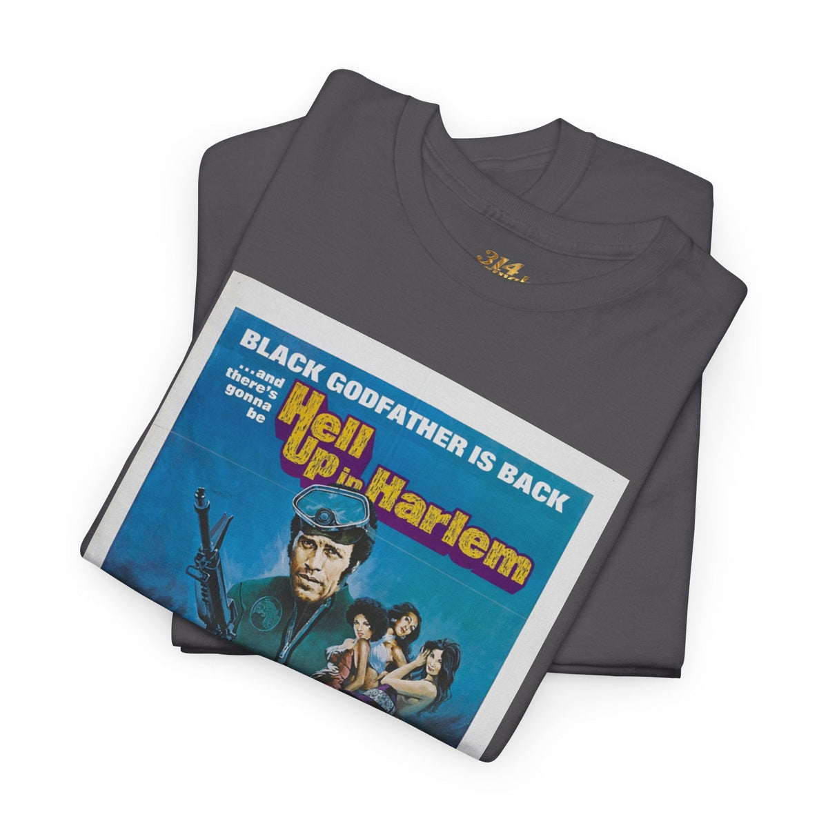 'Hell Up in Harlem' Retro Blaxploitation Graphic Tee - 314 Originals
