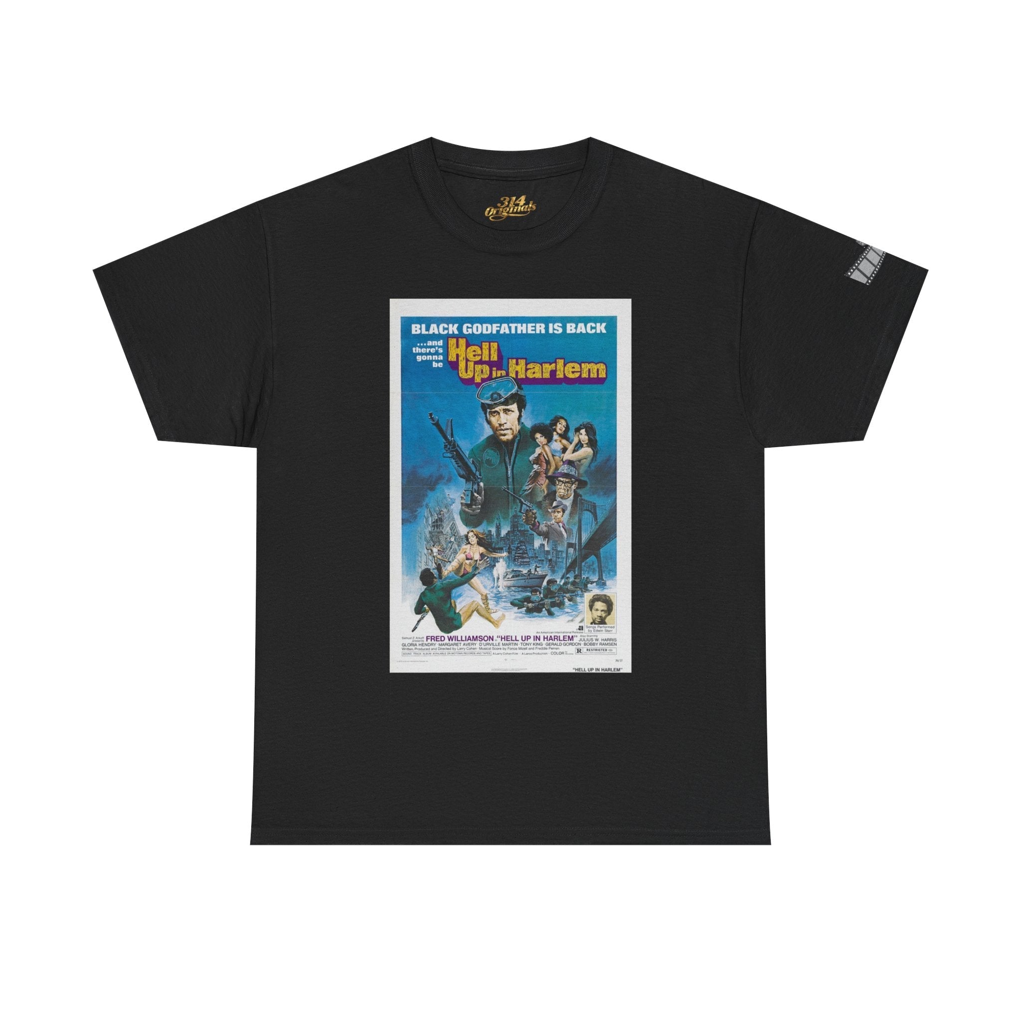 'Hell Up in Harlem' Retro Blaxploitation Graphic Tee - 314 Originals