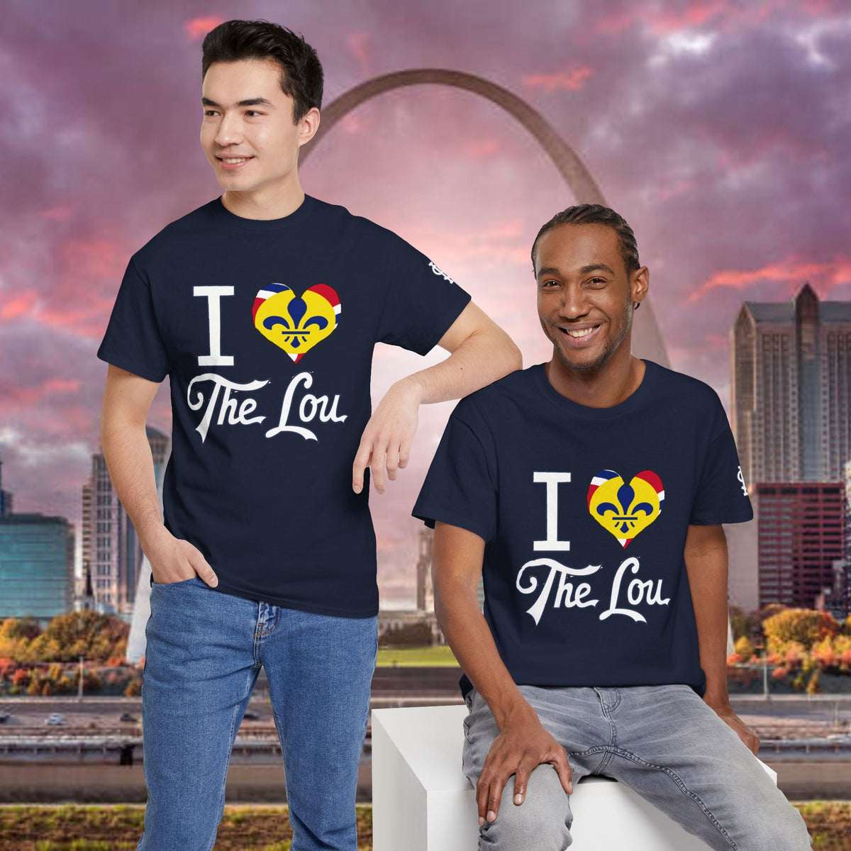 I Heart The Lou T-Shirt — St. Louis Pride Heart with Fleur-de-Lis - 314 Originals