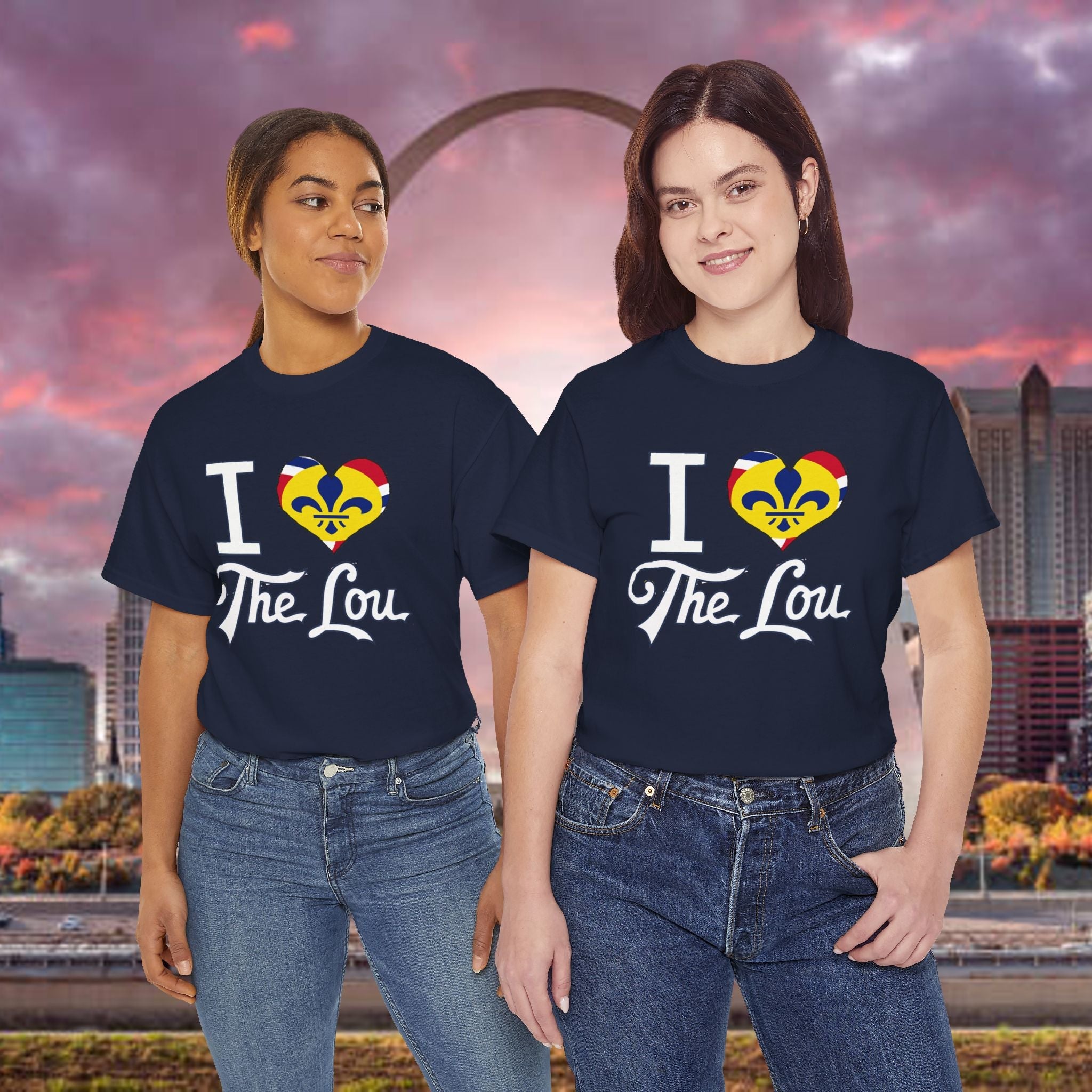 I Heart The Lou T-Shirt — St. Louis Pride Heart with Fleur-de-Lis - 314 Originals