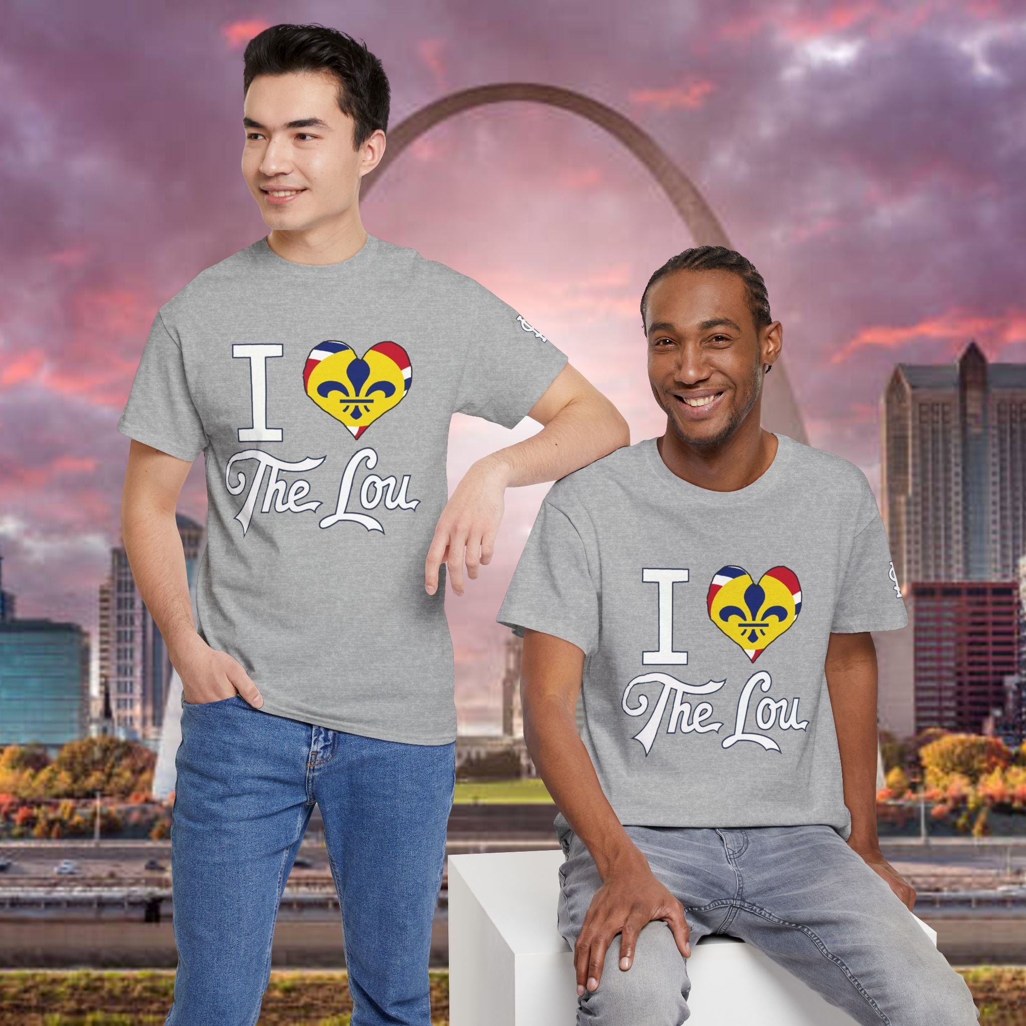 I Heart The Lou T-Shirt — St. Louis Pride Heart with Fleur-de-Lis - 314 Originals
