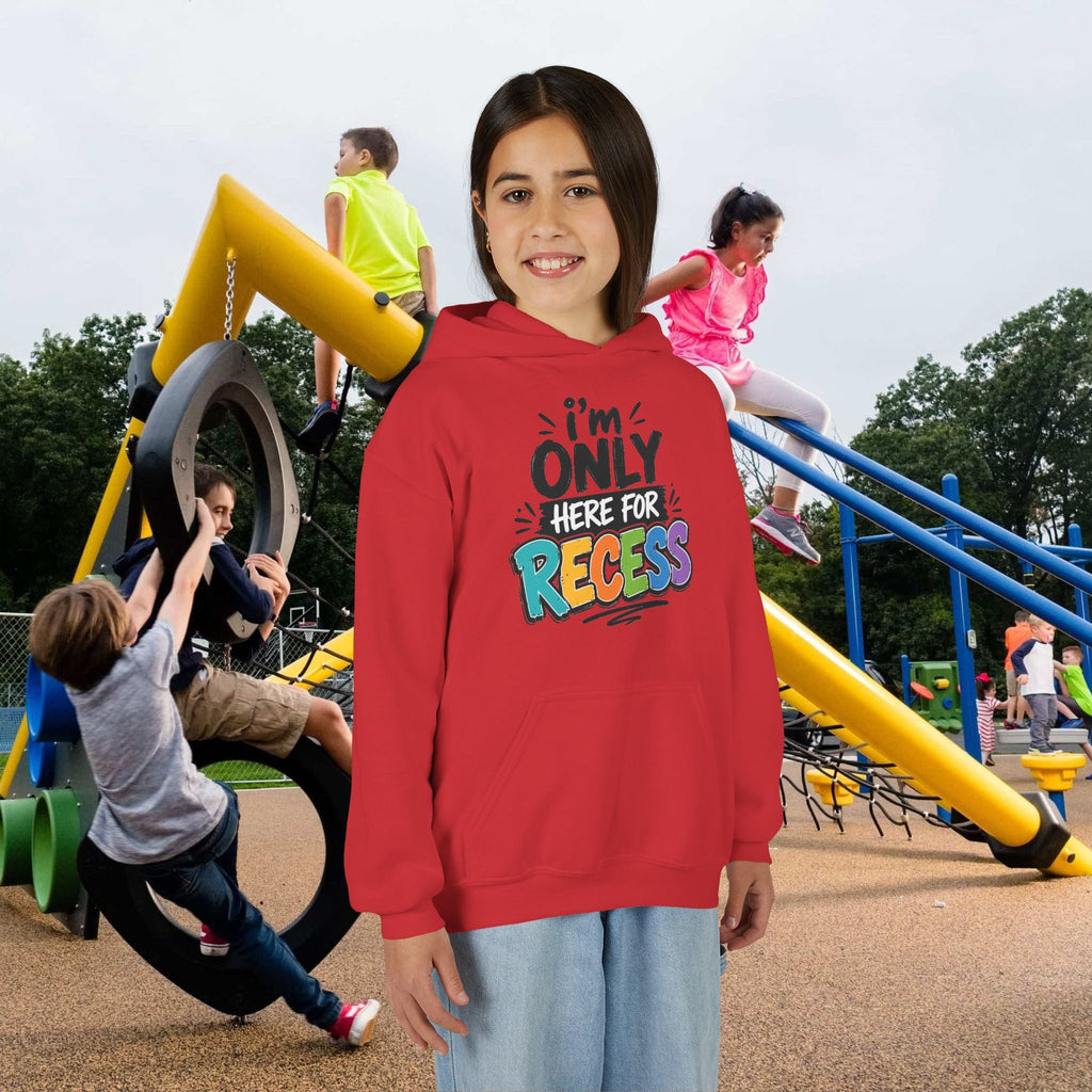 "I'm Only Here for Recess" Colorful Kids Pullover - 314 Originals