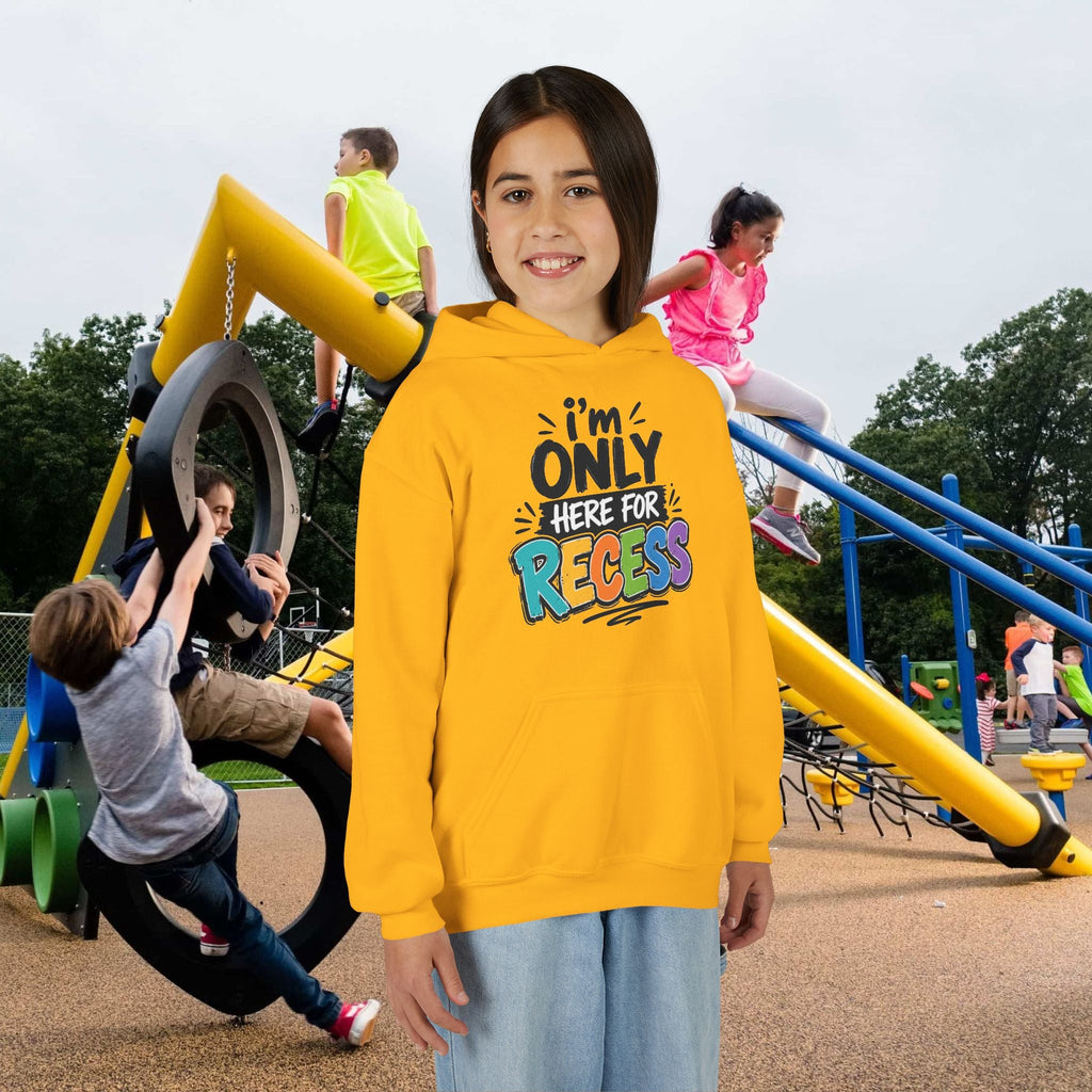 "I'm Only Here for Recess" Colorful Kids Pullover - 314 Originals