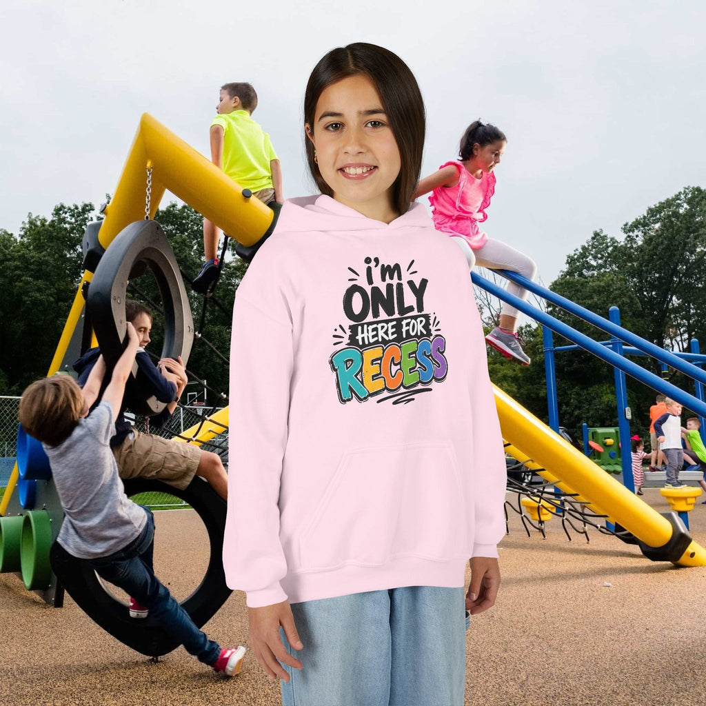 "I'm Only Here for Recess" Colorful Kids Pullover - 314 Originals