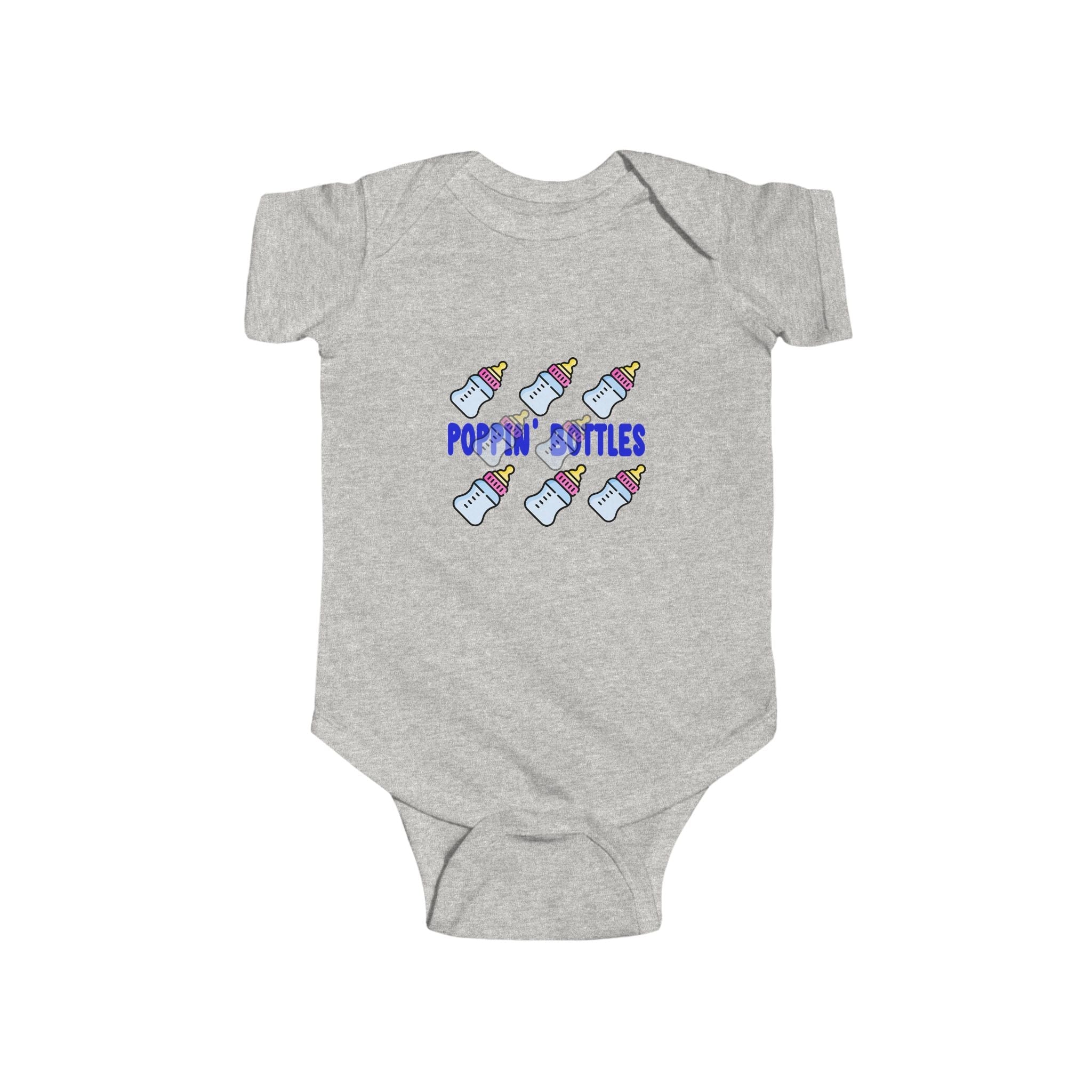 Infant Bodysuit — "Poppin' Bottles" Cute Baby Bottle Graphic Onesie - 314 Originals