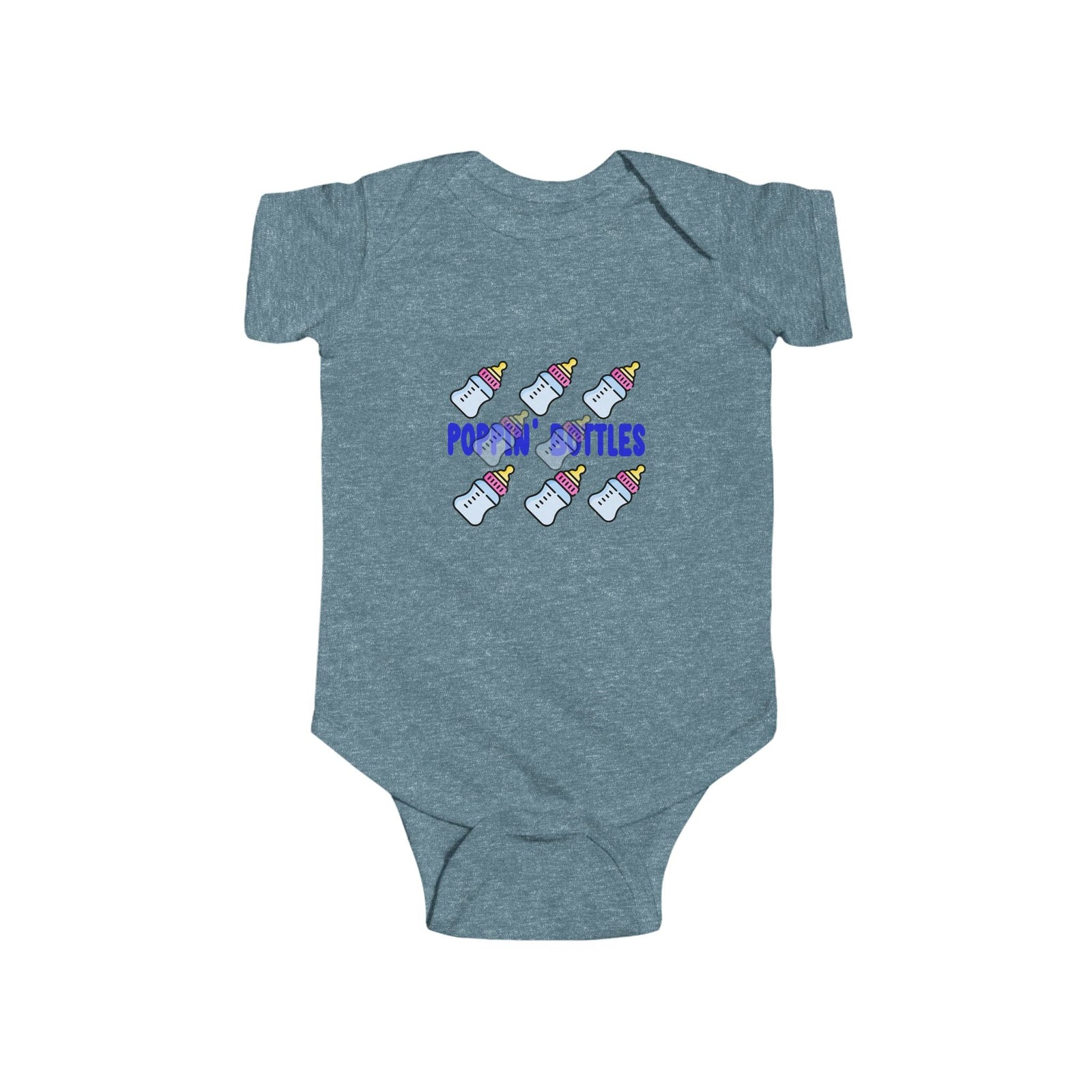 Infant Bodysuit — "Poppin' Bottles" Cute Baby Bottle Graphic Onesie - 314 Originals