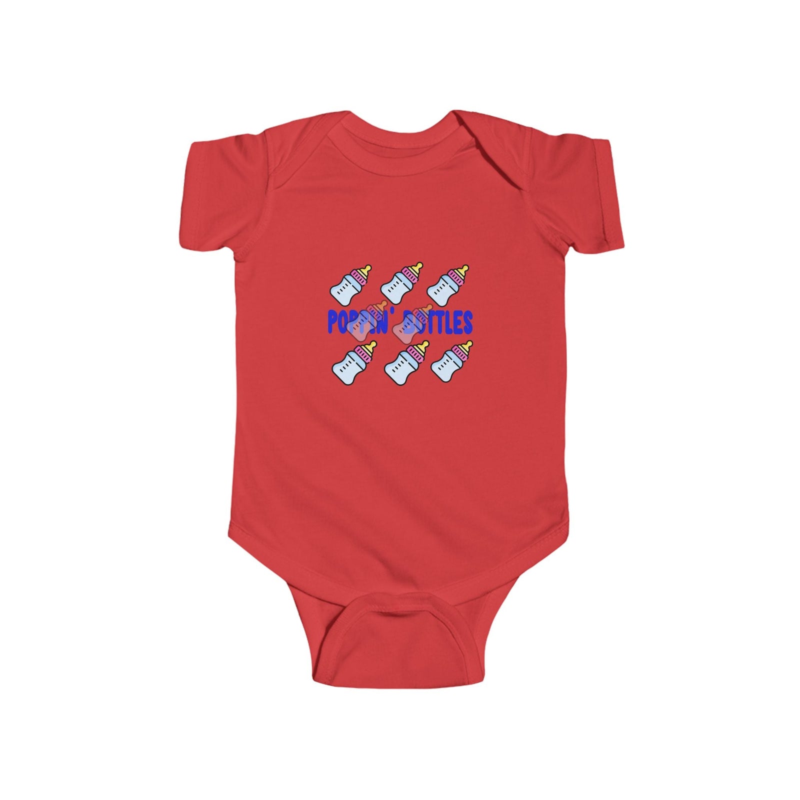 Infant Bodysuit — "Poppin' Bottles" Cute Baby Bottle Graphic Onesie - 314 Originals
