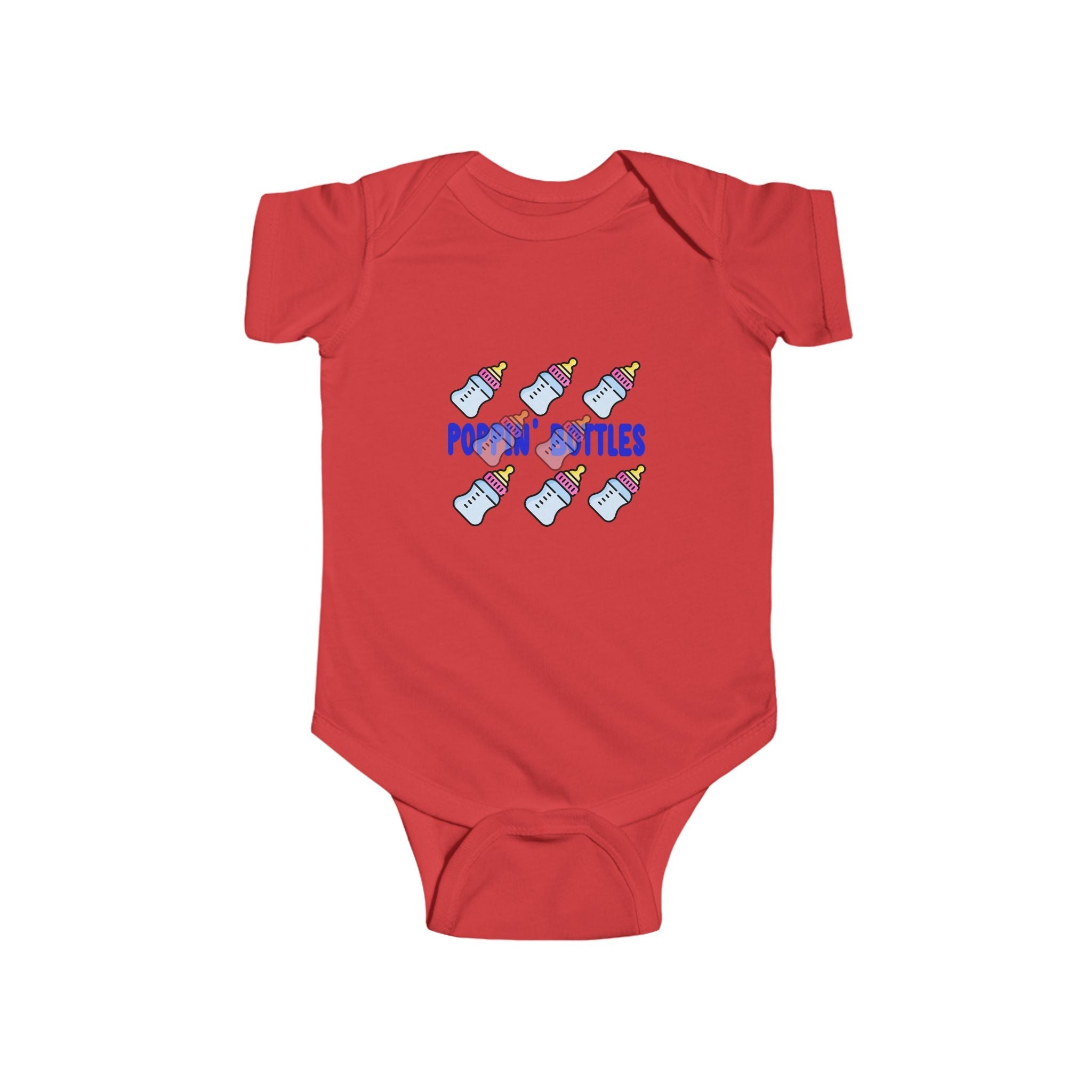 Infant Bodysuit — "Poppin' Bottles" Cute Baby Bottle Graphic Onesie - 314 Originals