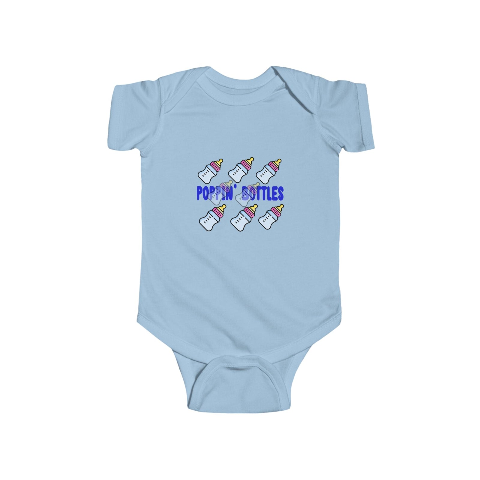 Infant Bodysuit — "Poppin' Bottles" Cute Baby Bottle Graphic Onesie - 314 Originals