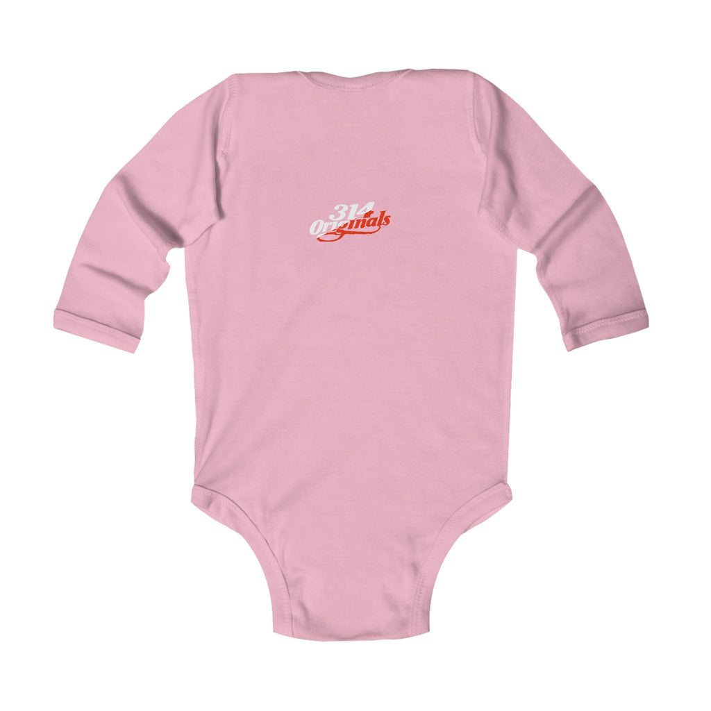 Infant Bodysuit - "Santa's Little Helper" Christmas Long Sleeve Baby Onesie - 314 Originals