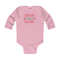 Infant Bodysuit - "Santa's Little Helper" Christmas Long Sleeve Baby Onesie - 314 Originals