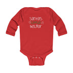 Infant Bodysuit - "Santa's Little Helper" Christmas Long Sleeve Baby Onesie - 314 Originals