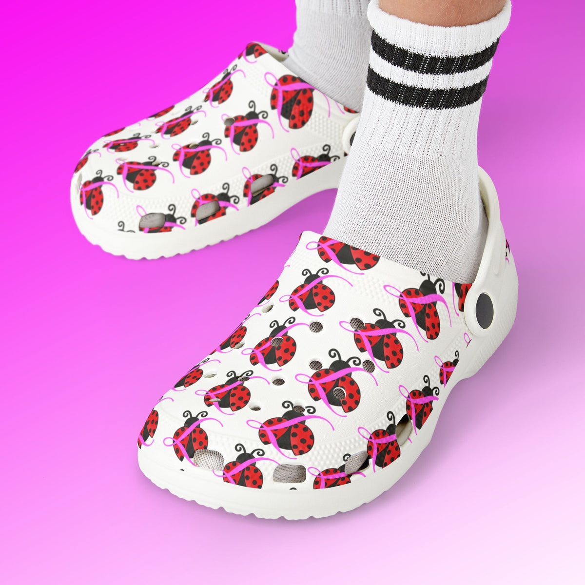 Kids Ladybug Clogs — Printed EVA Foam Garden Shoes for Toddlers & Kids - 314 Originals