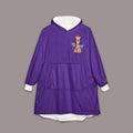 King Purple Hooded Blanket – Regal Crown Lounge Throw - 314 Originals