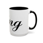 King Script Accent Coffee Mug — Crowned 'King' Ceramic Coffee Cup (11/15oz) - 314 Originals