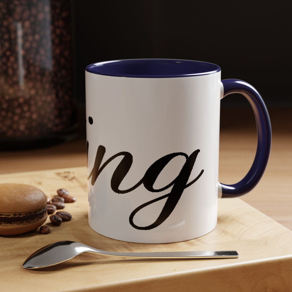 King Script Accent Coffee Mug — Crowned 'King' Ceramic Coffee Cup (11/15oz) - 314 Originals