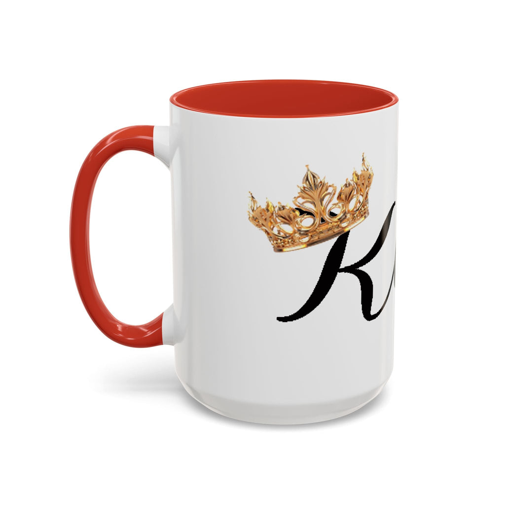 King Script Accent Coffee Mug — Crowned 'King' Ceramic Coffee Cup (11/15oz) - 314 Originals