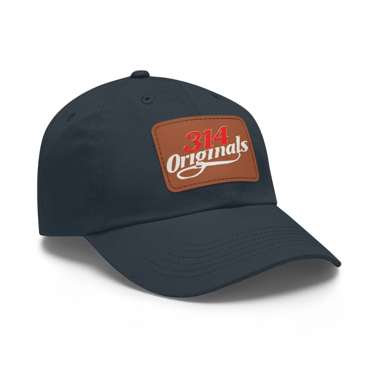 Leather Patch Dad Hat — "314 Originals" Retro Baseball Cap - 314 Originals