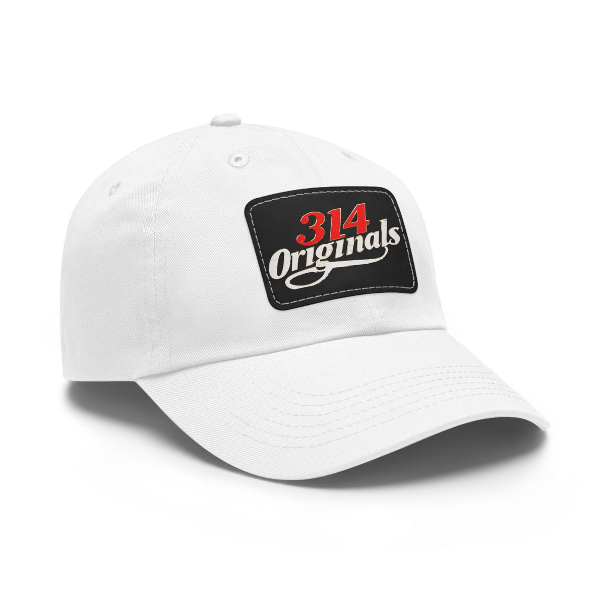 Leather Patch Dad Hat — "314 Originals" Retro Baseball Cap - 314 Originals