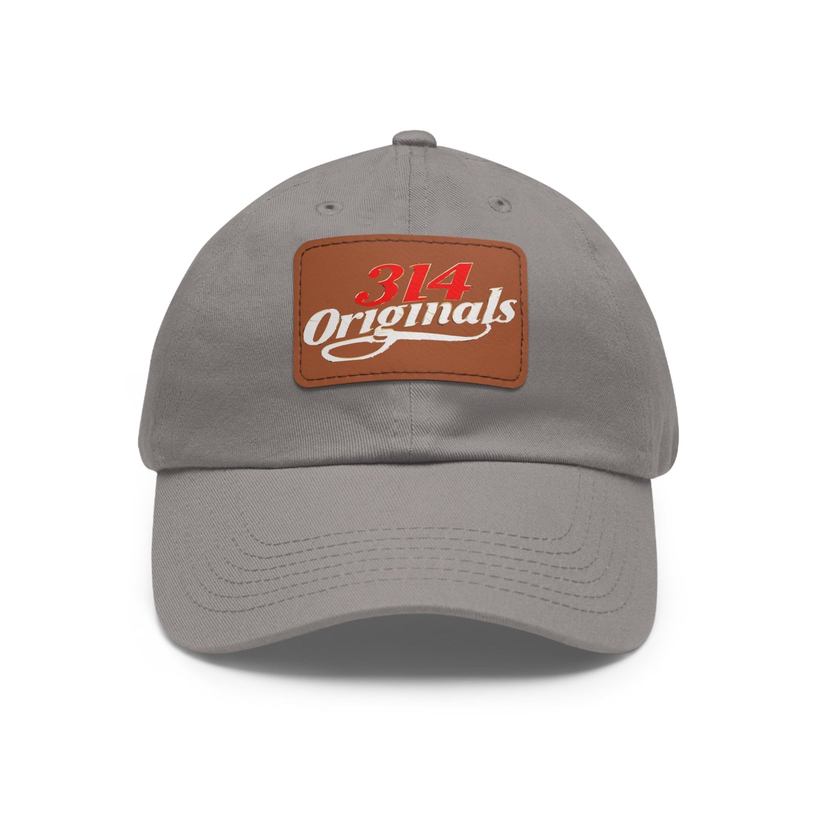 Leather Patch Dad Hat — "314 Originals" Retro Baseball Cap - 314 Originals