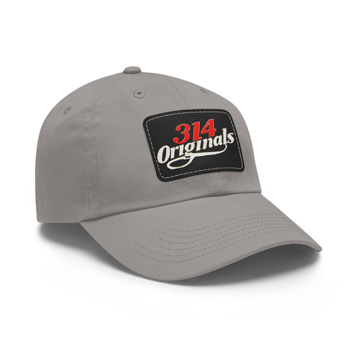 Leather Patch Dad Hat — "314 Originals" Retro Baseball Cap - 314 Originals
