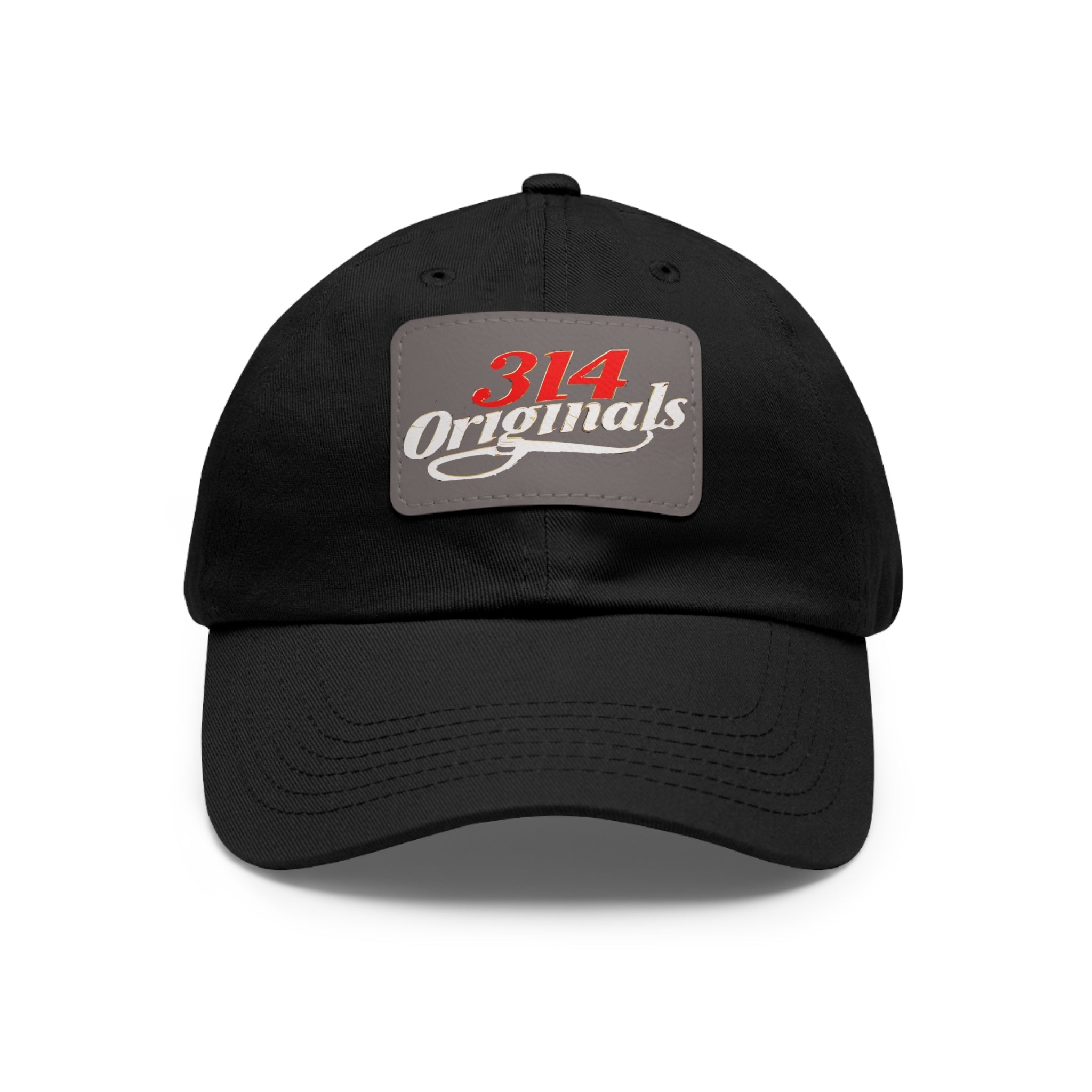 Leather Patch Dad Hat — "314 Originals" Retro Baseball Cap - 314 Originals