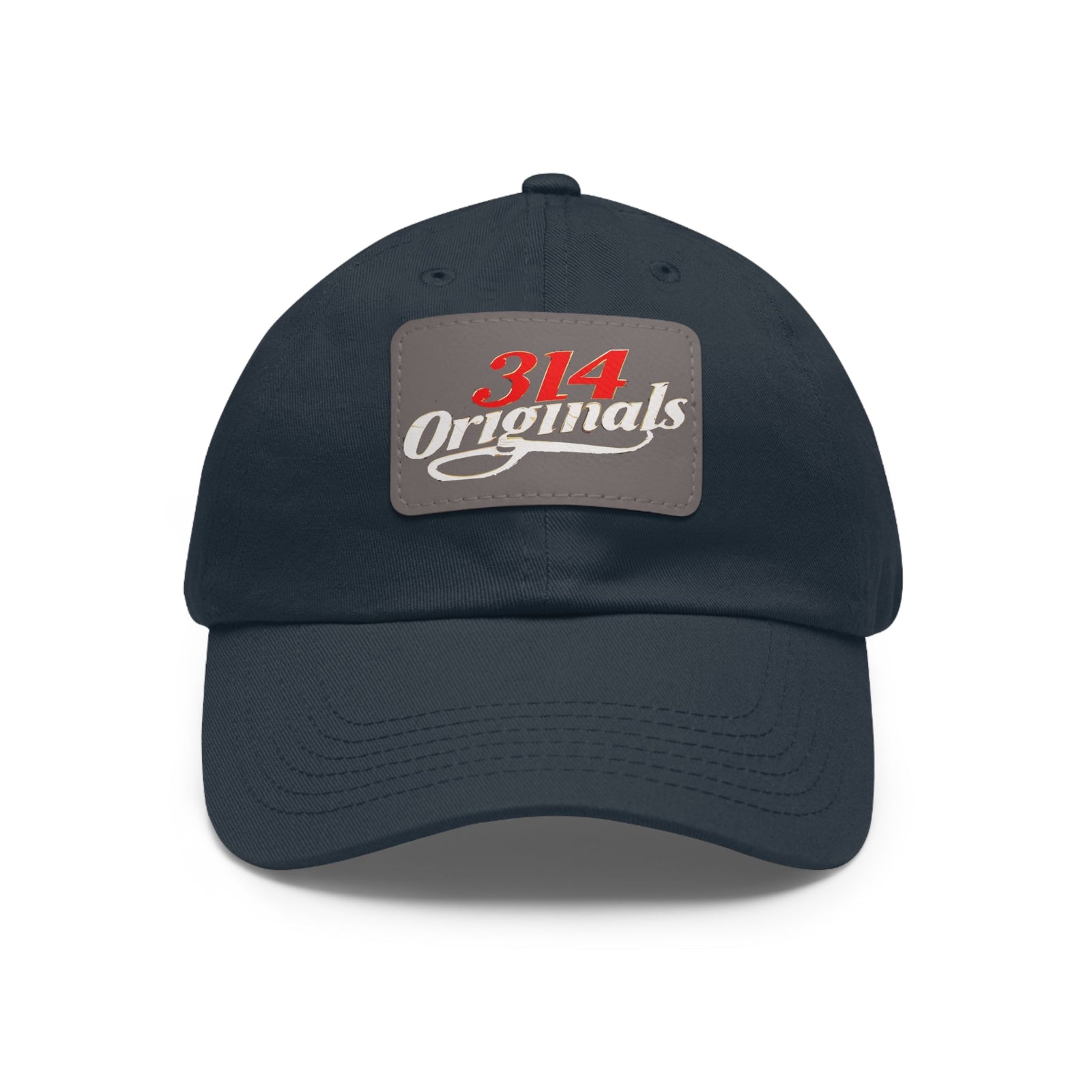 Leather Patch Dad Hat — "314 Originals" Retro Baseball Cap - 314 Originals