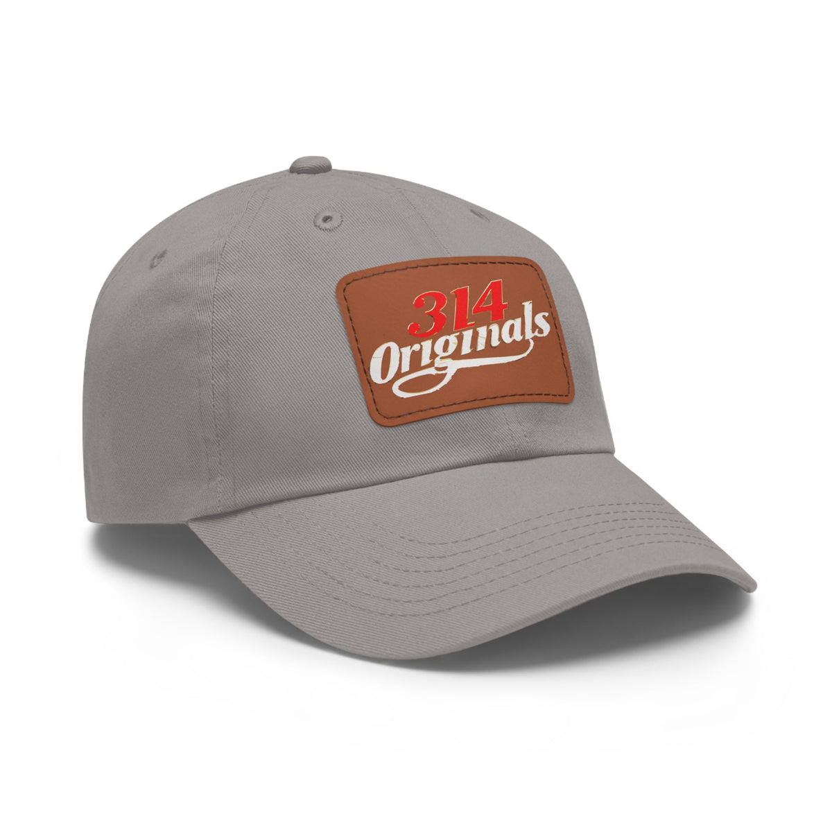 Leather Patch Dad Hat — "314 Originals" Retro Baseball Cap - 314 Originals